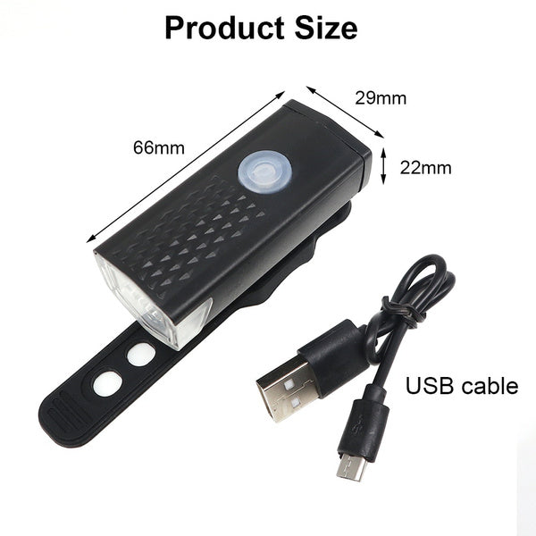 1637 USB Rechargeable Bicycle Light Set 400 Lumen Super Bright Headlight Front Lights DeoDap 1637 USB Rechargeable Bicycle Light Set 400 Lumen Super Bright Headlight Front Lights DeoDap